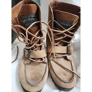 Size 9B Vintage 90s Polo Ralph Lauren Country Boots
